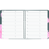 Blueline&reg; Essential Pink Ribbon Monthly Planner 8-7/8" x 7-7/8" Bilingual Pink