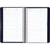 Blueline&reg; Essential Daily Planner 8"x5" English Blue