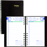 Blueline&reg; CoilPro&trade; Daily Diary 8" x 5" Black Bilingual
