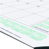 Blueline&reg; Ecologix&trade; Monthly Desk Pad 22" x 17" Bilingual