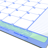 Blueline&reg; Monthly Desk/Wall Calendar 17-3/4" x 10-7/8" Bilingual