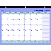 Blueline&reg; Monthly Desk/Wall Calendar 11" x 8-1/2" English