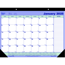 Blueline&reg; Monthly Desk/Wall Calendar 21-1/4" x 16" English
