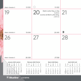 Blueline&reg; Pink Ribbon Monthly Desk Pad 22" x 17" Bilingual