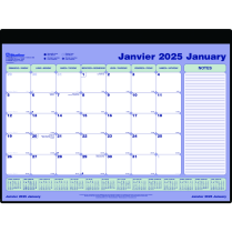 Blueline&reg; Monthly Desk/Wall Calendar 24-1/4" x 19-1/8" Bilingual