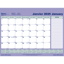 Blueline&reg; Monthly Desk/Wall Calendar Pad Refill 23-1/2" x 18-1/4" Bilingual