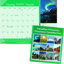 Blueline&reg; Desk Pad Canadian Province 22" x 17" Bilingual