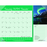 Blueline&reg; Desk Pad Canadian Province 22" x 17" Bilingual