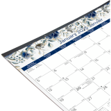 Blueline&reg; Gold Detail Monthly Desk Pad 22" x 17" Bilingual