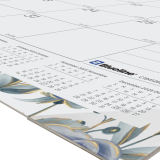 Blueline&reg; Gold Detail Monthly Desk Pad 22" x 17" Bilingual