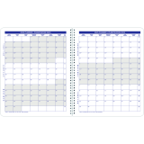 Blueline&reg; DuraGlobe Monthly Planner 8-7/8" x 7-1/8" Bilingual Black