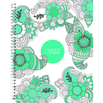 Blueline&reg; DoodlePlan&trade; Weekly/Monthly Planner 11" x 8-1/2" Botanica Bilingual
