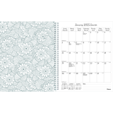 Blueline&reg; DoodlePlan&trade; Weekly/Monthly Planner 11" x 8-1/2" Botanica Bilingual