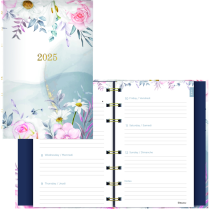 Blueline&reg; CoilPro Passion Weekly/Monthly Planner 8" x 5" Bilingual Floral Design