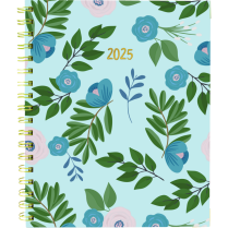 Blueline&reg; Quartz Weekly/Monthly Planner Hard Cover 9-1/4" x 7-1/4"Bilingual Turquoise