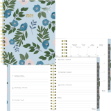 Blueline&reg; Quartz Weekly/Monthly Planner Hard Cover 9-1/4" x 7-1/4"Bilingual Turquoise