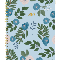 Blueline&reg; Quartz Weekly/Monthly Planner Hard Cover 11" x 8-1/2" Bilingual Turquoise