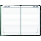 Blueline&reg; Traditional Daily Diary Hard Cover Bilingual 13-3/8" x 8" Green