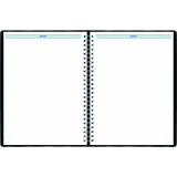 Blueline&reg; Timanager&reg; Weekly Business Diary Twin Wire Soft Cover 10-1/4" x 7-5/8" English Black