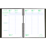 Blueline&reg; Timanager&reg; CoilPro&trade; Weekly Business Diary 10-1/4" x 7-5/8" English Black
