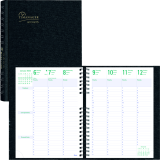 Blueline&reg; Timanager&reg; CoilPro&trade; Weekly Business Diary 11" x 8-1/2" English Black