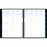 Blueline&reg; Timanager&reg; CoilPro&trade; Weekly Business Diary 11" x 8-1/2" English Black