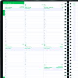 Blueline&reg; Timanager&reg; Planifi-Action&reg; Weekly Planner 11" x 8-1/2" Bilingual Black