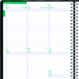 Blueline&reg; Timanager&reg; Weekly Planner 11" x 8-1/2" English Black