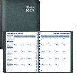 Blueline&reg; Net Zero Carbon&trade; Monthly Planners 9-1/4" x 7-1/4" Bilingual Black