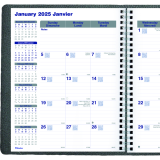 Blueline&reg; Net Zero Carbon&trade; Monthly Planners 9-1/4" x 7-1/4" Bilingual Black