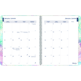 Blueline&reg; Watercolour Weekly/Monthly Planner 11" x 8-1/2" Bilingual Floral