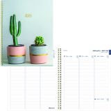 Blueline&reg; Succulent Plant Weekly/Monthly Planner 11" x 8-1/2" Bilingual