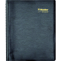 Blueline&reg; Essential Daily Planner 11" x 8-1/2" Bilingual Black