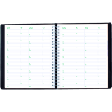 Blueline&reg; Essential Daily Planner 11" x 8-1/2" Bilingual Black