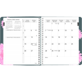 Blueline&reg; Timanager&reg; Planifi-Action&reg; Pink Ribbon Weekly Planner Twin Wire Soft Cover 8-1/2" x 6-3/4" Flexible Cover Pink Bilingual