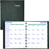 Blueline&reg; MiracleBind&trade; CoilPro&trade; Monthly Planner Hard Cover 9-1/4" x 7-1/4" Bilingual Black