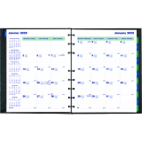 Blueline&reg; MiracleBind&trade; CoilPro&trade; Monthly Planner Hard Cover 9-1/4" x 7-1/4" Bilingual Black