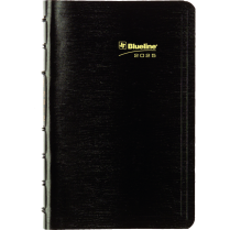 Blueline&reg; MiracleBind&trade; Daily Diary Soft Cover 8" x 5" Bilingual Black