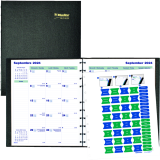 Blueline&reg; MiracleBind&trade; CoilPro&trade; Monthly Planner 11" x 9-1/16" Bilingual Black