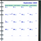 Blueline&reg; MiracleBind&trade; CoilPro&trade; Monthly Planner 11" x 9-1/16" Bilingual Black