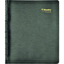 Blueline&reg; MiracleBind&trade; Weekly Planner Soft Cover 11x9-1/16" Bilingual Black