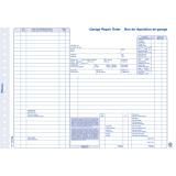 Blueline&reg; Garage Repair Orders 3-part 50 sets 8-1/2" x 11" Bilingual