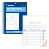 Blueline&reg; Invoice Book 3-part 8-1/2" x 11" Bilingual