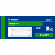 Blueline&reg; Receipt Book 50 sets English