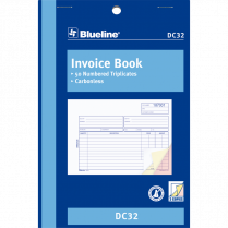 Blueline&reg; Invoice Book 3-part 5-3/8x8" English