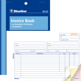 Blueline&reg; Invoice Book 3-part 5-3/8x8" English