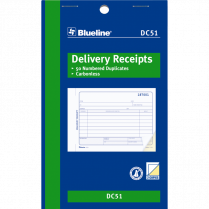 Blueline&reg; Delivery Receipts 2-part 4-1/4x7" English