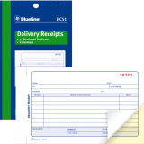Blueline&reg; Delivery Receipts 2-part 4-1/4x7" English