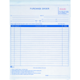 Blueline&reg; Purchase Orders 3-part 8-1/2x11" English