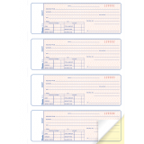 Blueline&reg; Security Receipts 2-part 4/page 10-7/8" x 8" English